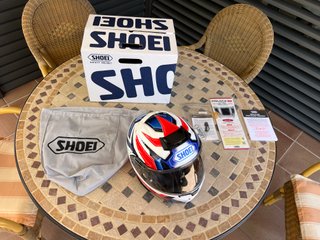 Casco Shoei Neotec 3 Anthem + Intercom Senna