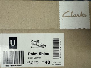 Sandalias Clarks Piel Negras