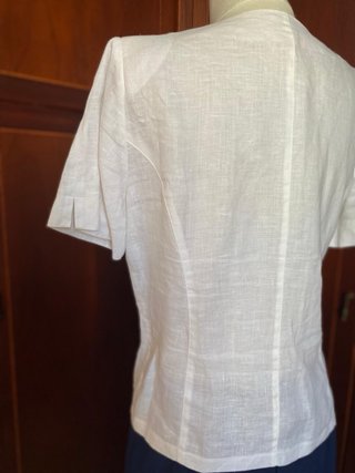 Blusa Lino Blanca Atian Talla 48