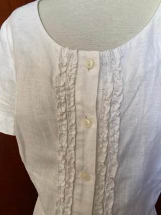 Blusa Lino Blanca Atian Talla 48