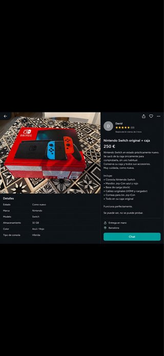 Nintendo Switch + Caja Azul/Rojo