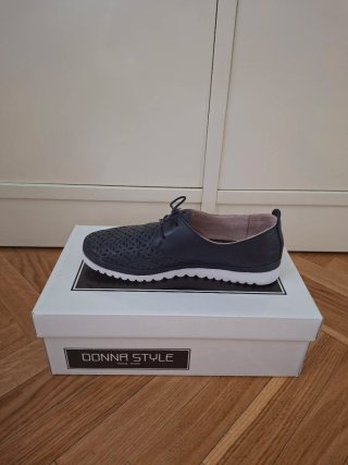 Zapatos cordones azul marino