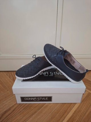 Zapatos cordones azul marino