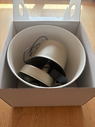 Lámpara techo IKEA Hektar beige 38 cm NUEVA