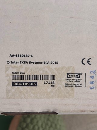 Lámpara techo IKEA Hektar beige 38 cm NUEVA