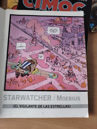 Lote revista Cimoc diez números+ lámina  Hombre