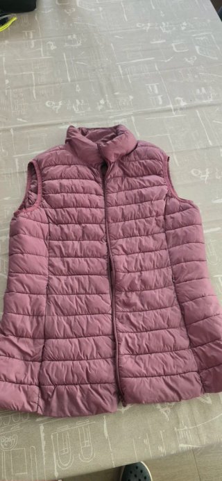 Chaleco anorak acolchado rosa