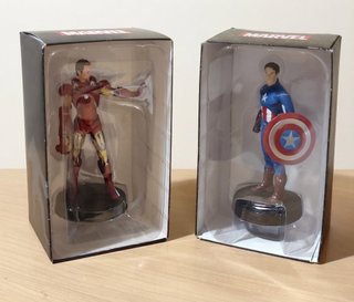 Figuras Plomo Marvel Ironman y Capitán América