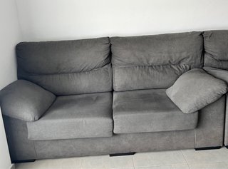 Set di divani 3+2 posti grigi