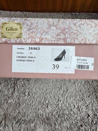 Zapatos de tacón burdeos talla 39
