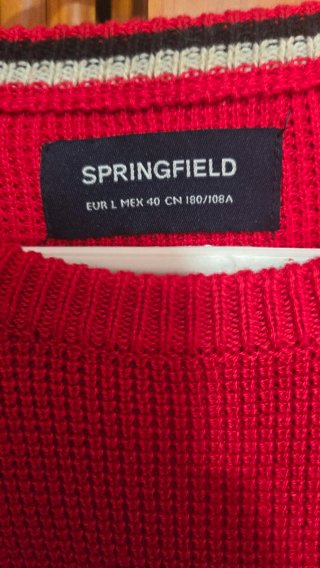 Jersey Springfield Rojo Talla L