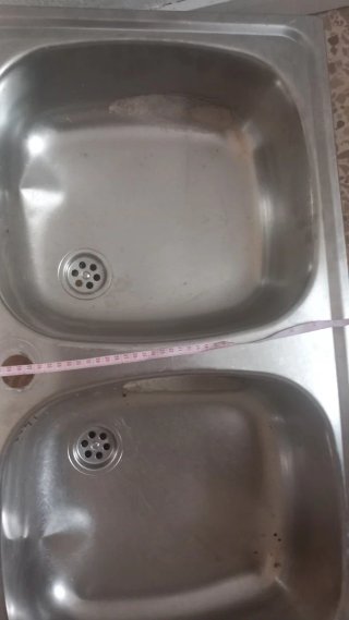 Lavabo doble inoxidable 15€
