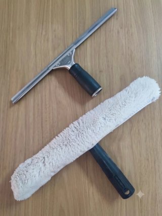 Útiles para limpiar cristales