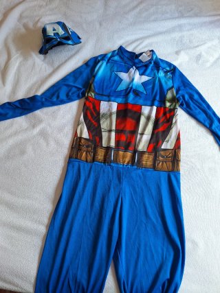 Disfraz Capitán y Capitana América Talla M y XL