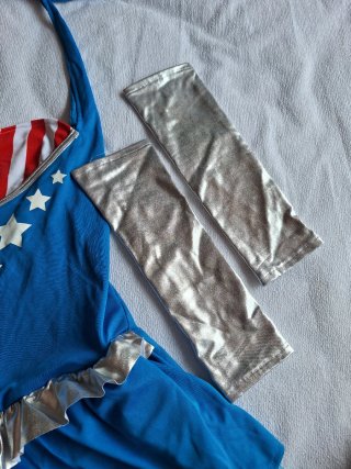 Disfraz Capitán y Capitana América Talla M y XL