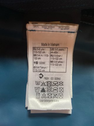 Neopreno infantil Nabaiji azul y naranja - T5/6