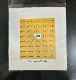 2004 Hojas de sellos España.