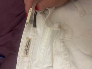 Shorts vaqueros Levi's blancos