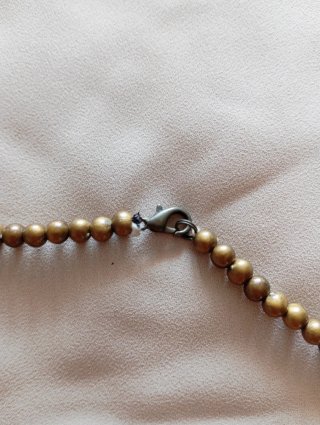 Collana etnica vintage con pendente rosso