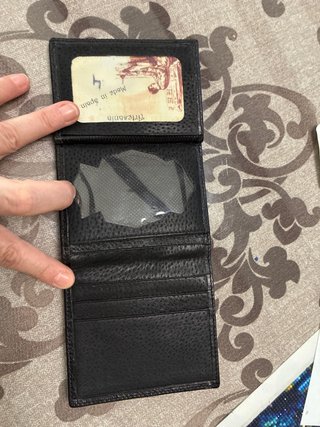 Cartera de piel Ubrique hombre negra