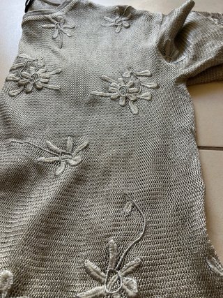 Camiseta S/M Hilo Metalizado Flores