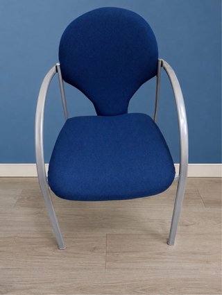Poltrona ufficio blu e grigio