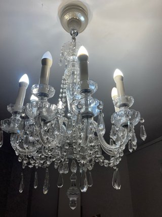 Lámpara de araña de cristal