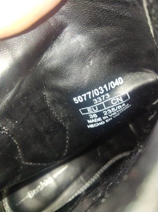 Botín Bershka Negro Talla 36