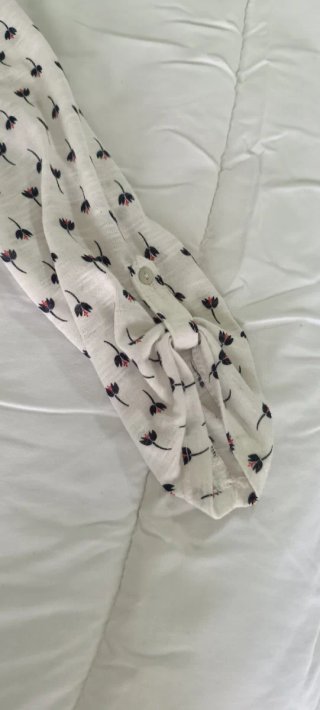 Blusón estampado flores manga larga