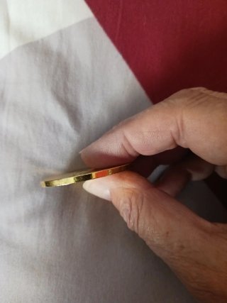 Réplica moneda 100 escudos 1623 baño oro
