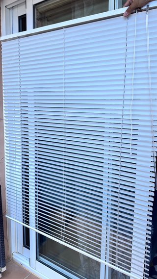 2X Estor enrollable blanco 122cm x 1m