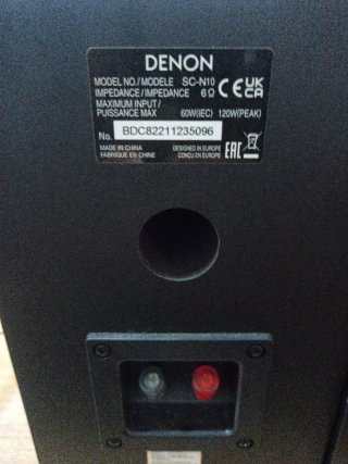 Pareja Altavoces Denon Negros
