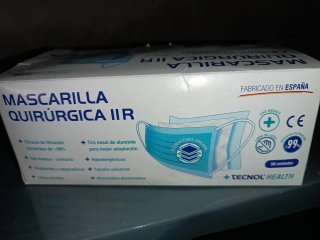 Caja 50 Mascarillas Quirúrgicas IIR Tecnol