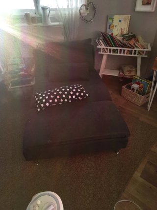 Diván Ikea Negro/Blanco
