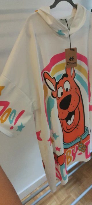 Vestido sudadera con capucha. Scooby Doo