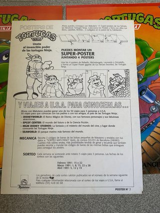 Colección 16 pósters Tortugas Ninja