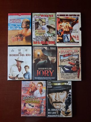 Lote 8 DVD Películas del Oeste