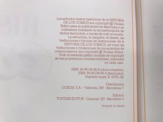 HISTORIA DEL COMIC, 4 volúmenes