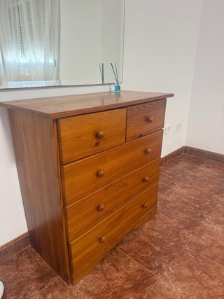 Dormitorio Matrimonio Completo Madera pino maciza.
