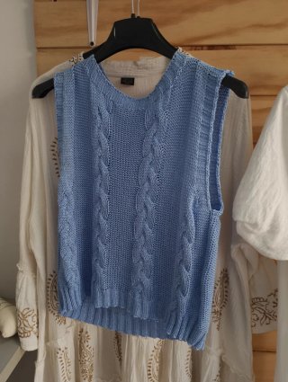 Camiseta tipo chaleco de hilo