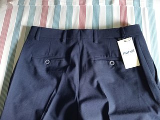 Pantalones de traje azul talla 40