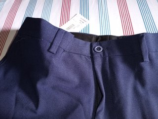 Pantalones de traje azul talla 40