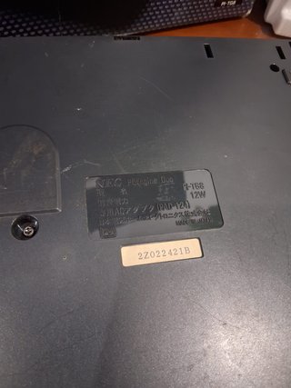 PC Engine DUO Consola Caja Match serial Sorpresa