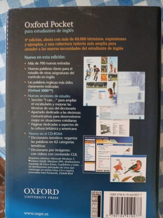 Diccionario Oxford Pocket para estudiantes de i...