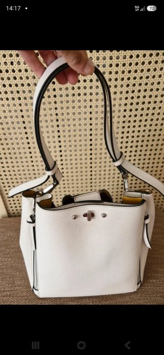 Bolso Saca Tote Zara Blanco Woman