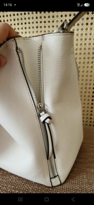 Bolso Saca Tote Zara Blanco Woman