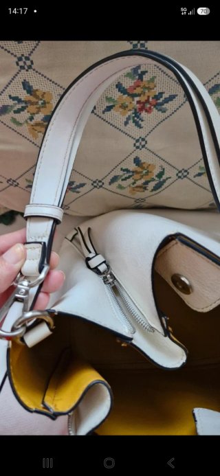 Bolso Saca Tote Zara Blanco Woman