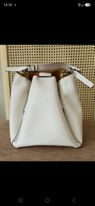 Bolso Saca Tote Zara Blanco Woman
