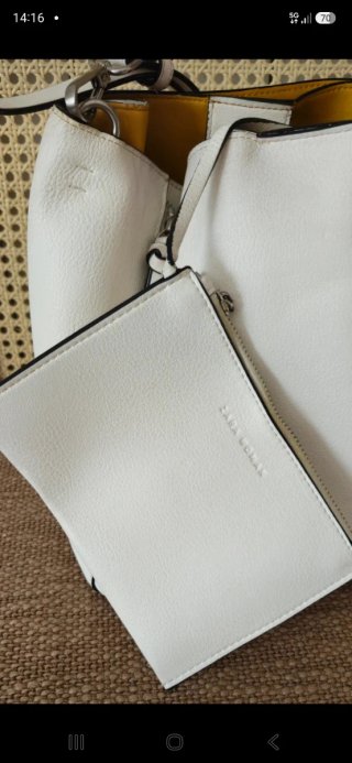 Bolso Saca Tote Zara Blanco Woman