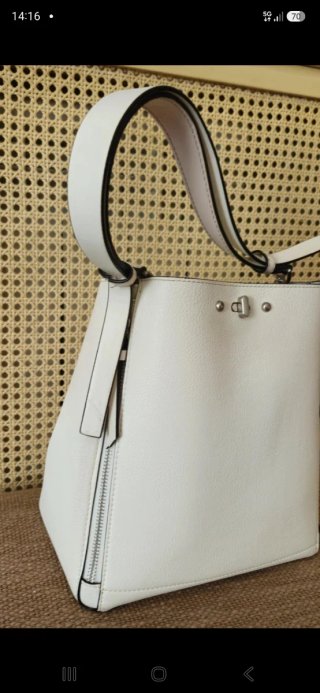 Bolso Saca Tote Zara Blanco Woman
